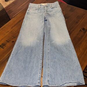 MOTHER Light Blue Flare & Wide Leg Jeans